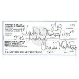 Cult Leader Charles Manson Signed Check
