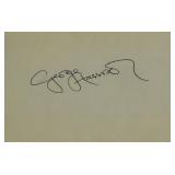 George Harrison signature slip