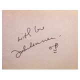 John Lennon signature slip