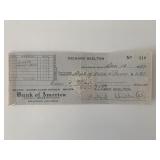 Red Skelton signed check