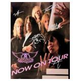 Aerosmith signed tour poster