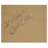 Wizard of OZ Bert Lahr signature slip
