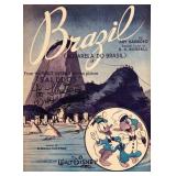 Walt Disney signed sheet music