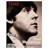 Paul McCartney signed Time Magazine