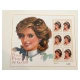 Diana Princess of Wales commemorative stamp set