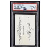 Joe Frazier Signed Business Card