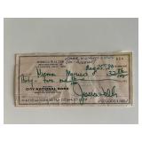 Jessica Walter signed check
