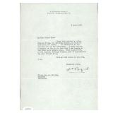 Polar Explorer Richard Byrd Signed Typed Letter...