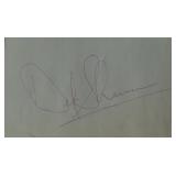 Del Shannon signature slip