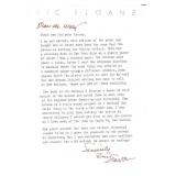 Eric Sloan Signed Letter