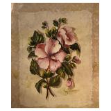 Vintage Floral Hibiscus Art Print
