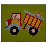 Bears in Dump Truck Art Print