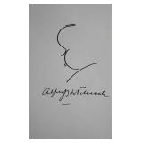Alfred Hitchcock signature slip