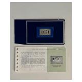 Franklin Mint Sterling Silver 1869 France Stamp...