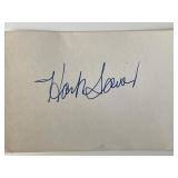 MLB Star Hank Sauer original signature cut