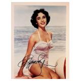 Elizabeth Taylor signed portrait photo
