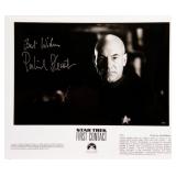 Star Trek Patrick Stewart signed promo photo