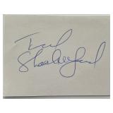 Ted Shackelford original signature cut