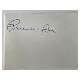 MLB Preacher Roe original signature cut