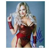 WWE Wrestler Scarlett Bordeaux Signed Photo JSA...