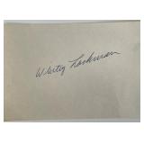 MLB Whitey Lockman original signature