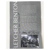 Artist Franklin Benton signed page
