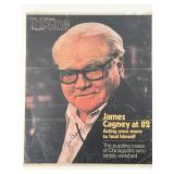 Actor James Cagney signed newspaper page
