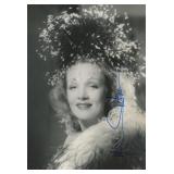Blonde Venus Marlene Dietrich signed photo. GFA...