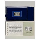 Franklin Mint Sterling Silver 1853 France Stamp...