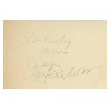 Jean Harlow signature cut. GFA Authenticated