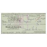 Five Fingers David Hedison signed check