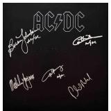 AC/DC Back in Black band signed album