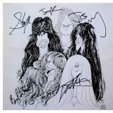 Aerosmith Draw the Line band signed album