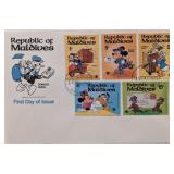 Maldives 1979 Disney Characters First Day Cover