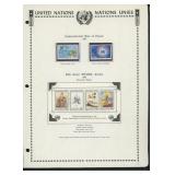 United Nations New York Stamps 1986