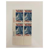 1966 5c Bill of Rights Stamp Plate Block