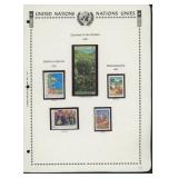 United Nations New York Stamps 1987-1988