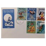 Turks & Caicos 1979 Disney Characters  First...