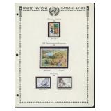 United Nations New York Stamps 1986