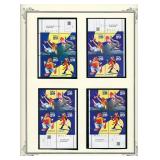 Circus stamps 4 plate blocks 16 x 29 cent stamps