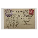 1918 AEF - WWI censored cover from U.S....