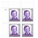 Social Reformer Padre Felix Varela stamps plate...