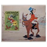G Goofy Disney Souvenir Stamp Sheet