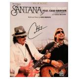 Carlos Santana signed sheet music