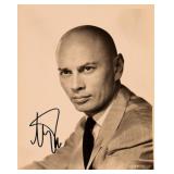 Westworld Yul Brynner signed portrait photo