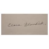 Wizard of Oz Clara Blandick signature slip