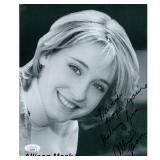 Smallville Allison Mack signed photo. JSA...