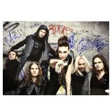 Amaranthe Band Signed photo. JSA Authenticated
