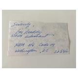 Nasa Astronaut Bill Ready Signed Note
