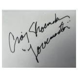 Scream Craig Shoemaker original signature